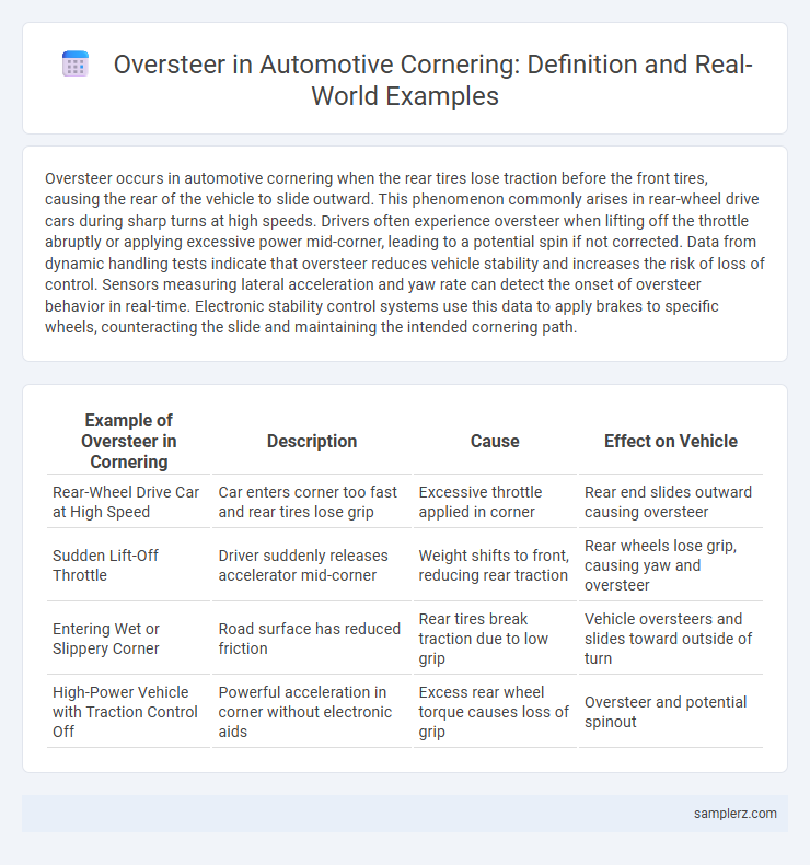 Oversteer in Automotive Cornering: Definition and Real-World Examples