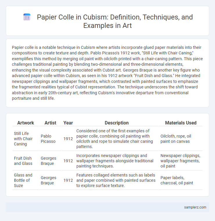 Papier Colle in Cubism: Definition, Techniques, and Examples in Art