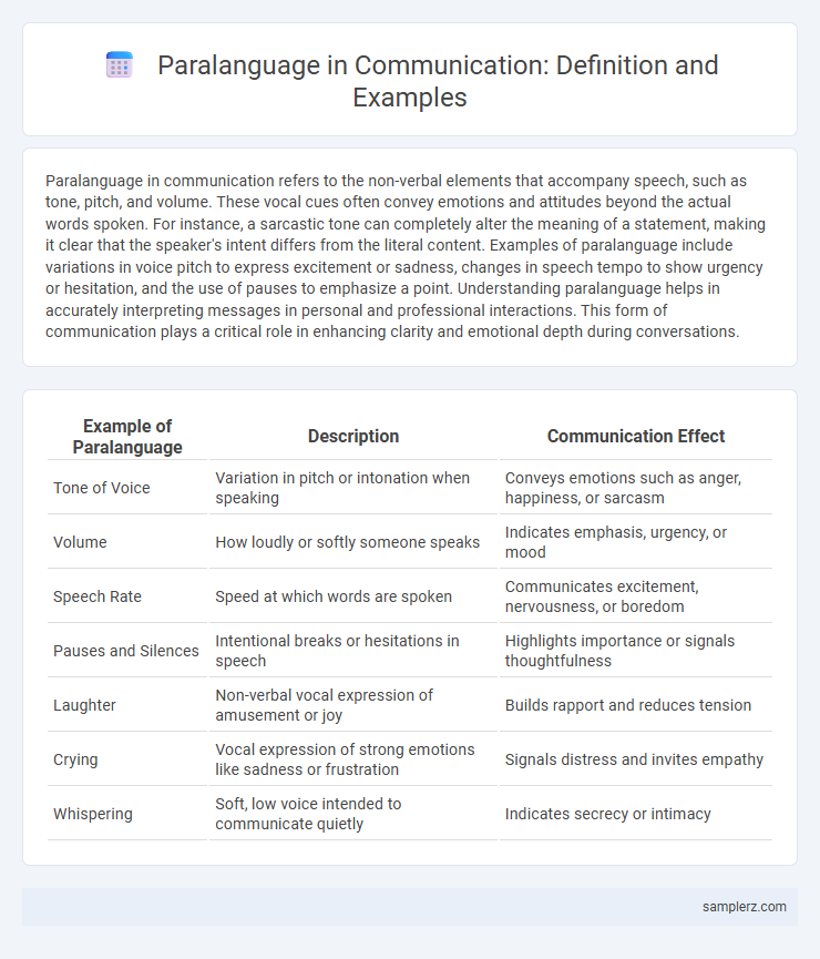 Paralanguage in Communication: Definition and Examples