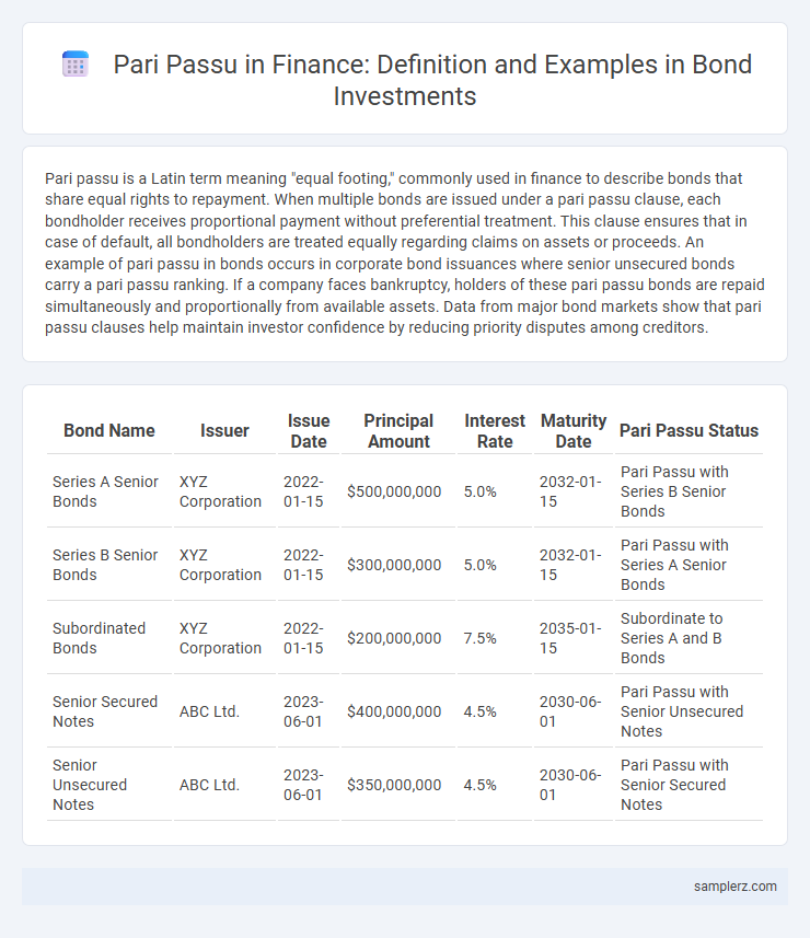 Pari Passu in Finance: Definition and Examples in Bond Investments