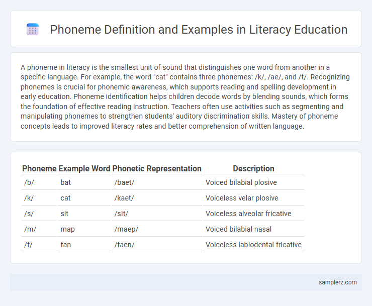 Phoneme Definition and Examples in Literacy Education
