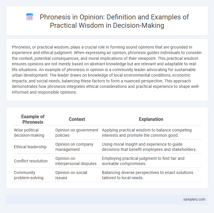 Phronesis in Opinion: Definition and Examples of Practical Wisdom in Decision-Making