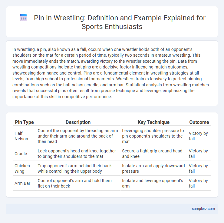 Pin in Wrestling: Definition and Example Explained for Sports Enthusiasts