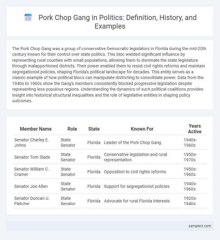 Pork Chop Gang in Politics: Definition, History, and Examples
