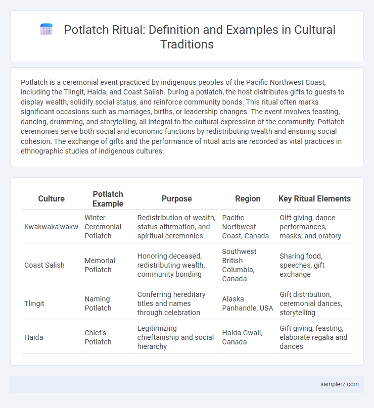Potlatch Ritual: Definition and Examples in Cultural Traditions