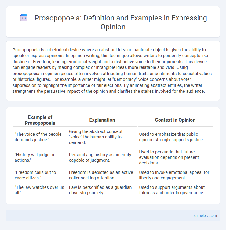 Prosopopoeia: Definition and Examples in Expressing Opinion
