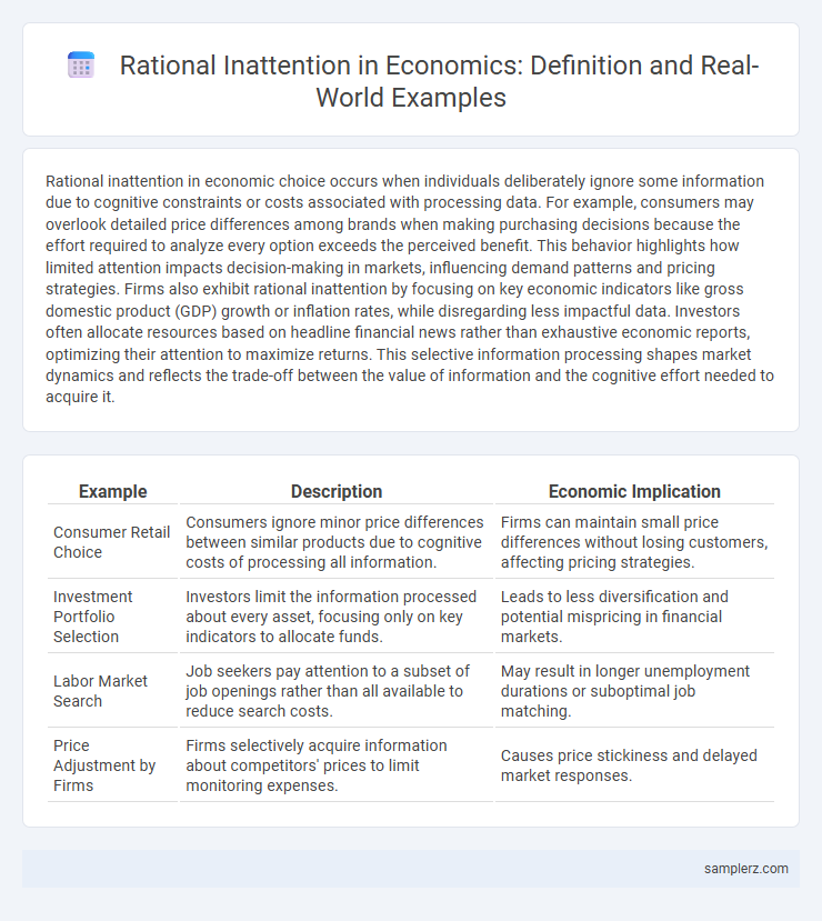 Rational Inattention in Economics: Definition and Real-World Examples