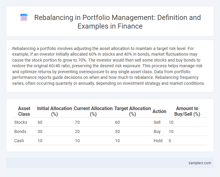 Rebalancing in Portfolio Management: Definition and Examples in Finance
