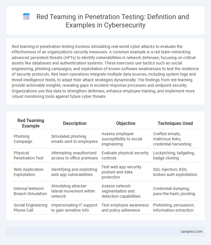 Red Teaming in Penetration Testing: Definition and Examples in Cybersecurity
