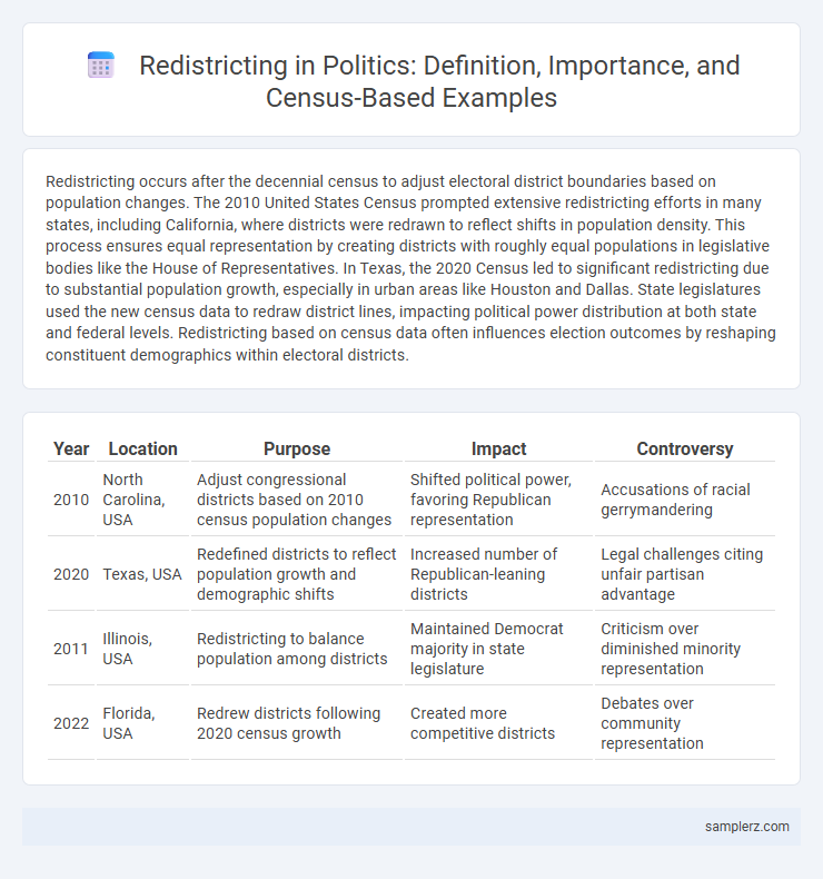 Redistricting in Politics: Definition, Importance, and Census-Based Examples