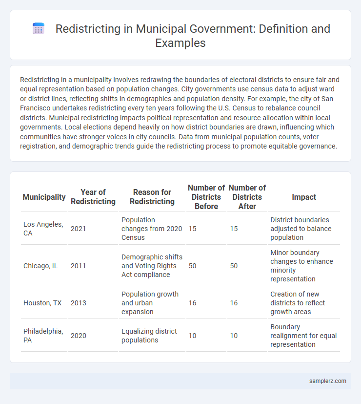 Redistricting in Municipal Government: Definition and Examples