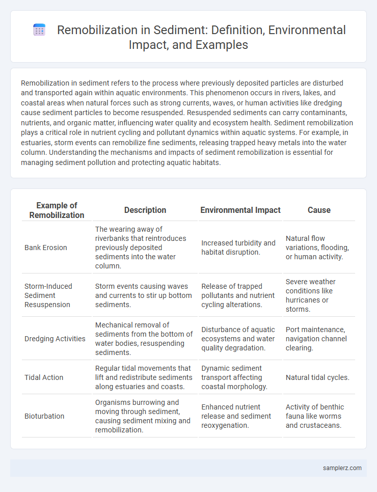 Remobilization in Sediment: Definition, Environmental Impact, and Examples