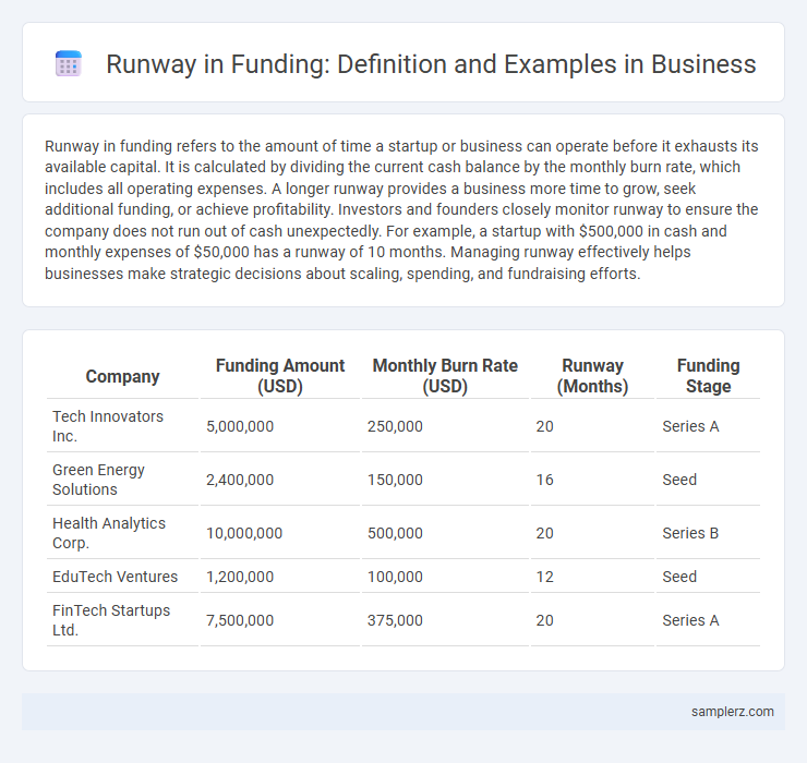 Runway in Funding: Definition and Examples in Business
