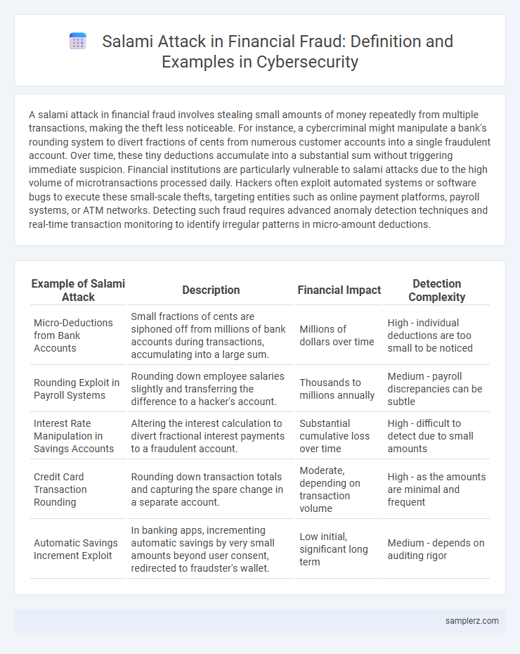 Salami Attack in Financial Fraud: Definition and Examples in Cybersecurity