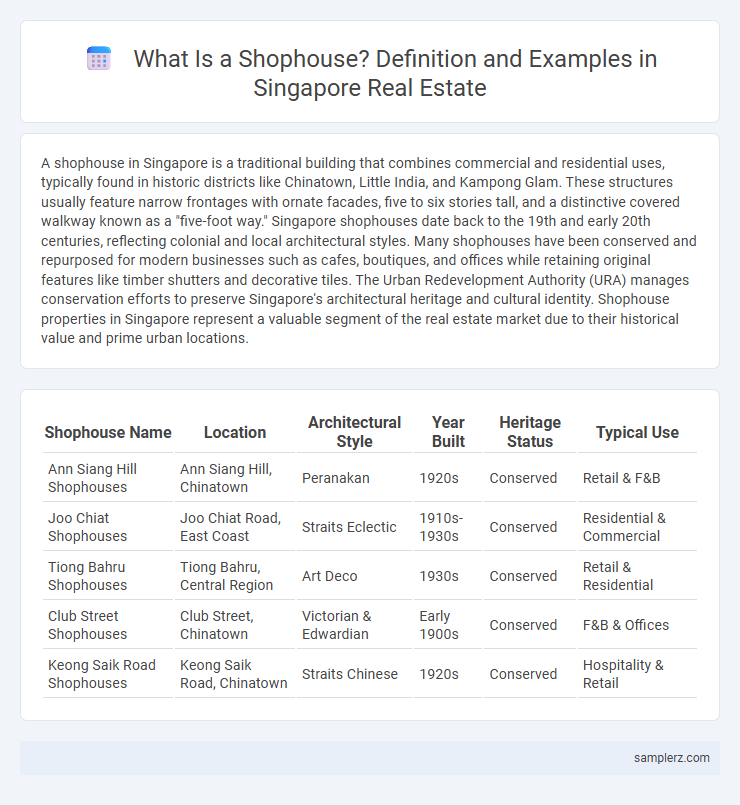 What Is a Shophouse? Definition and Examples in Singapore Real Estate