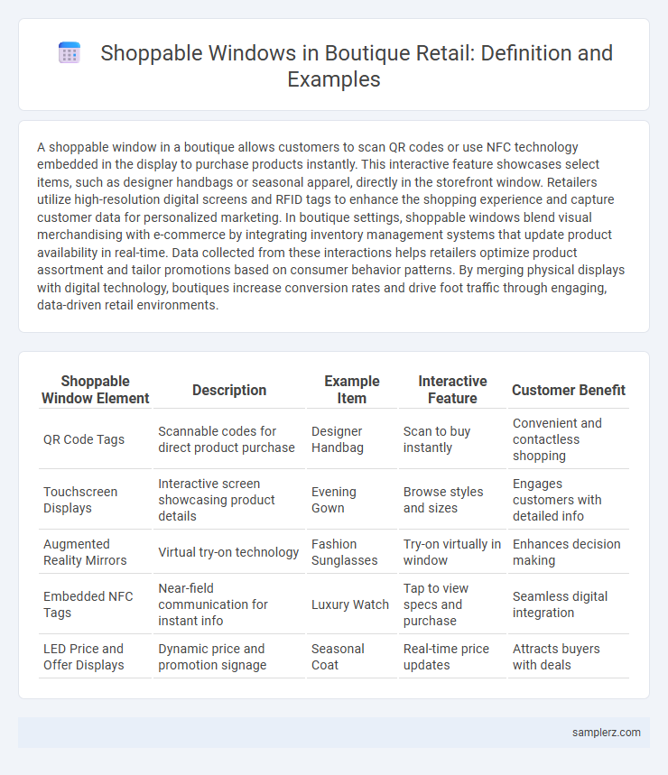 Shoppable Windows in Boutique Retail: Definition and Examples
