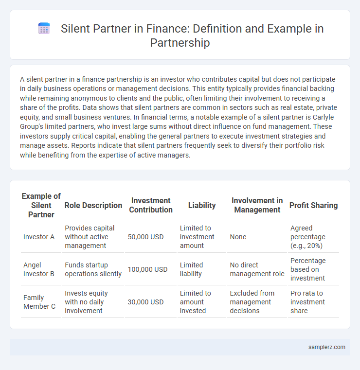 Silent Partner in Finance: Definition and Example in Partnership