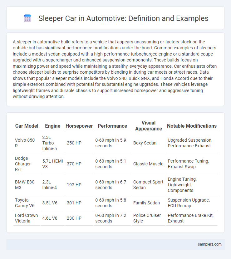 Sleeper Car in Automotive: Definition and Examples