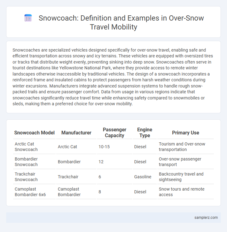 Snowcoach: Definition and Examples in Over-Snow Travel Mobility