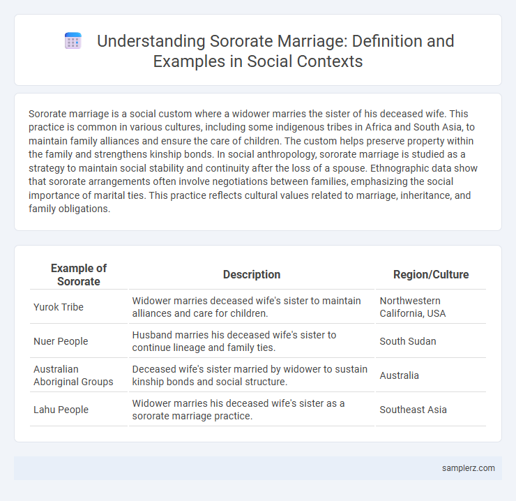 Understanding Sororate Marriage: Definition and Examples in Social Contexts