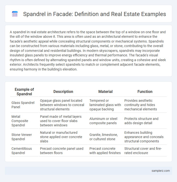 Spandrel in Facade: Definition and Real Estate Examples