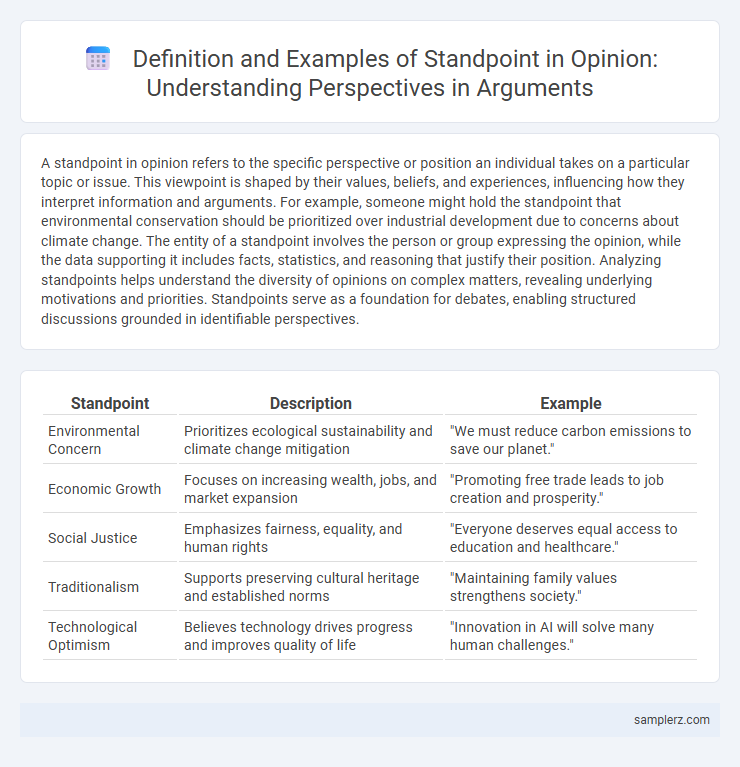 Definition and Examples of Standpoint in Opinion: Understanding Perspectives in Arguments