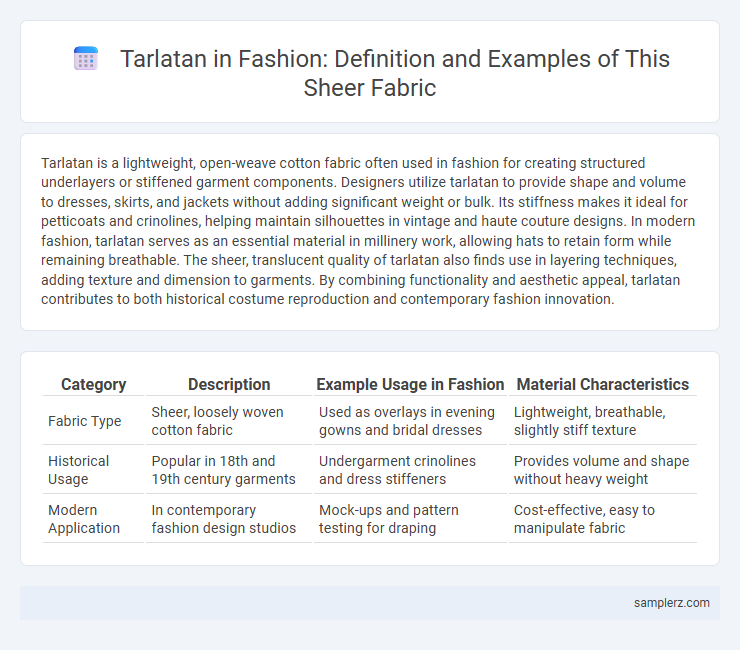 Tarlatan in Fashion: Definition and Examples of This Sheer Fabric