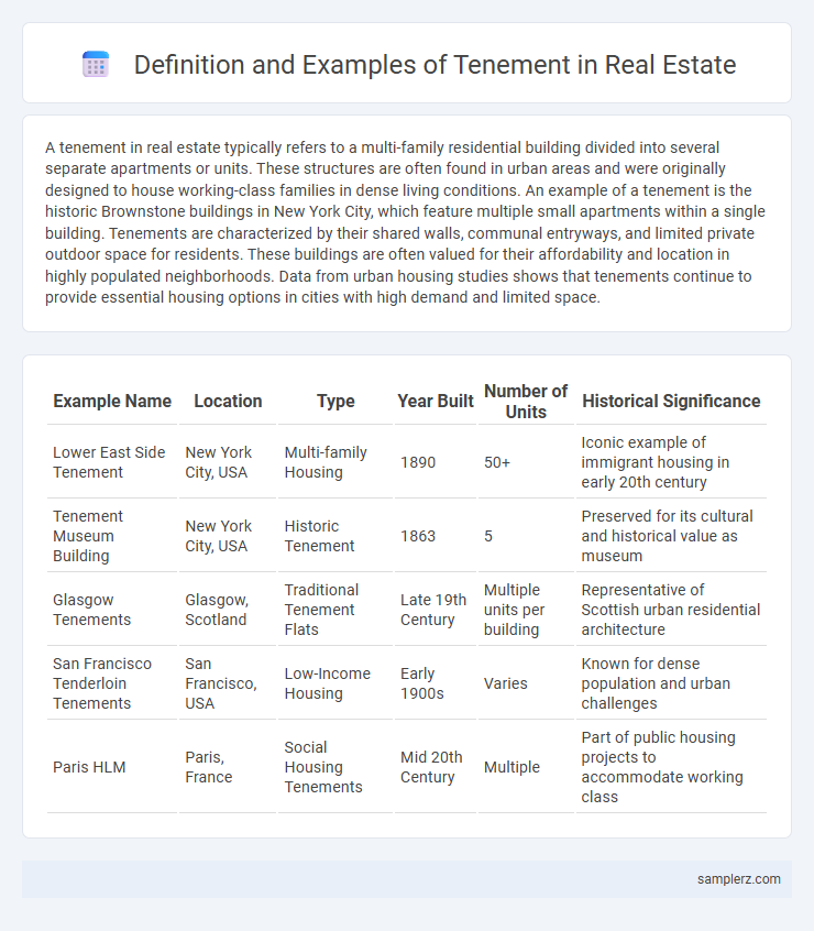 Definition and Examples of Tenement in Real Estate