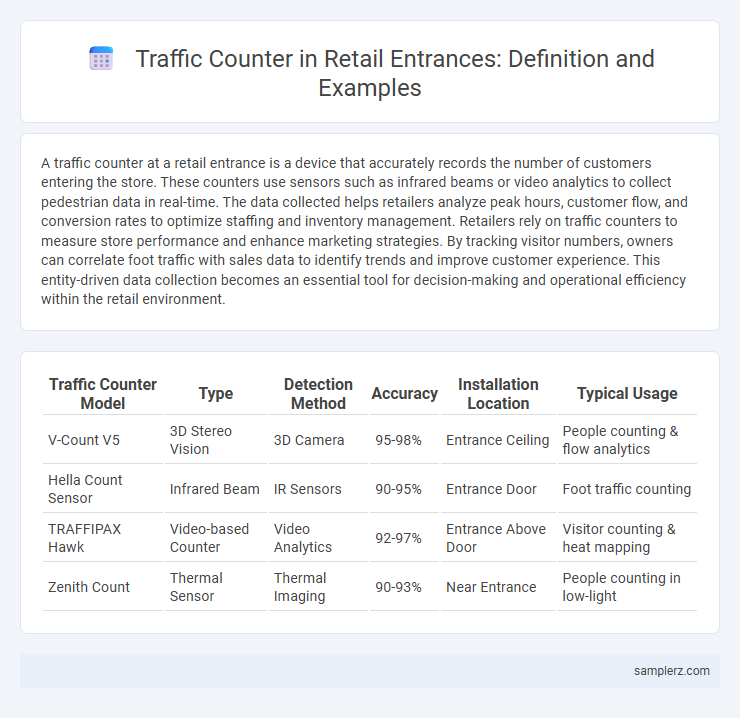 Traffic Counter in Retail Entrances: Definition and Examples