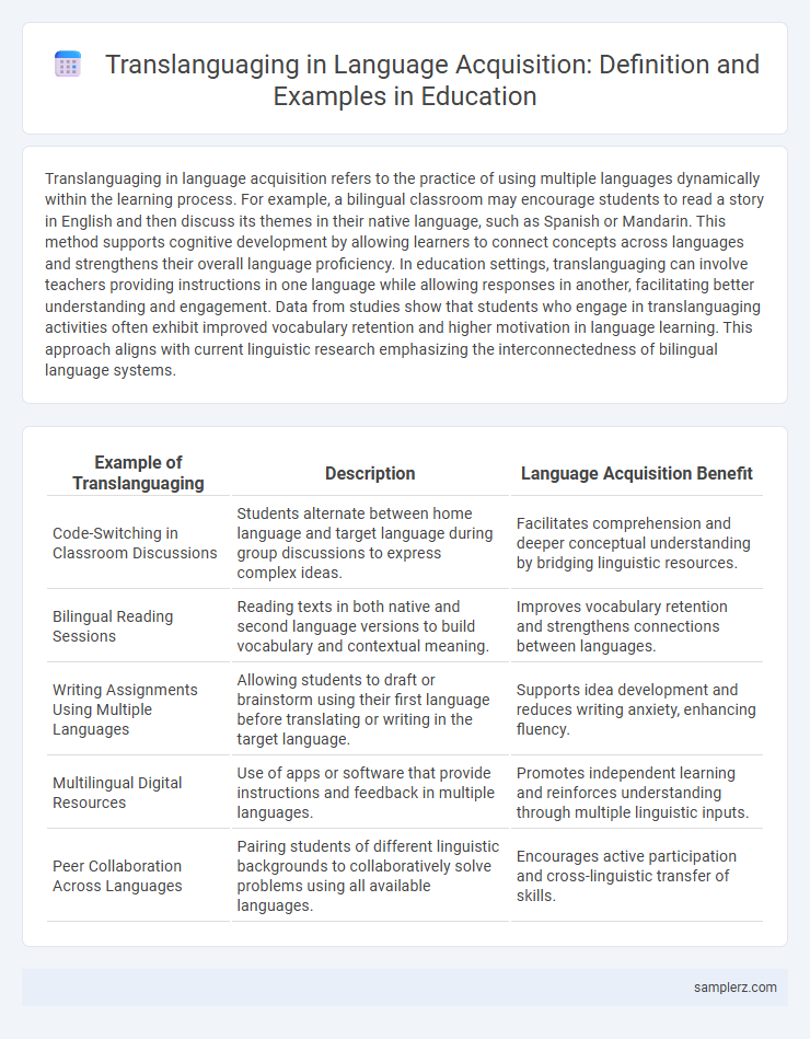 Translanguaging in Language Acquisition: Definition and Examples in Education