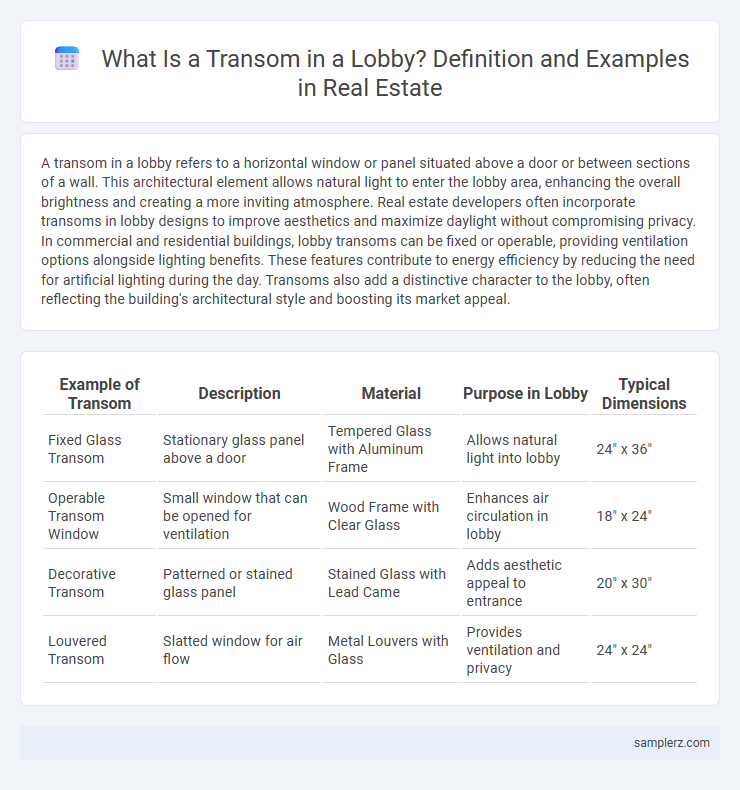 What Is a Transom in a Lobby? Definition and Examples in Real Estate