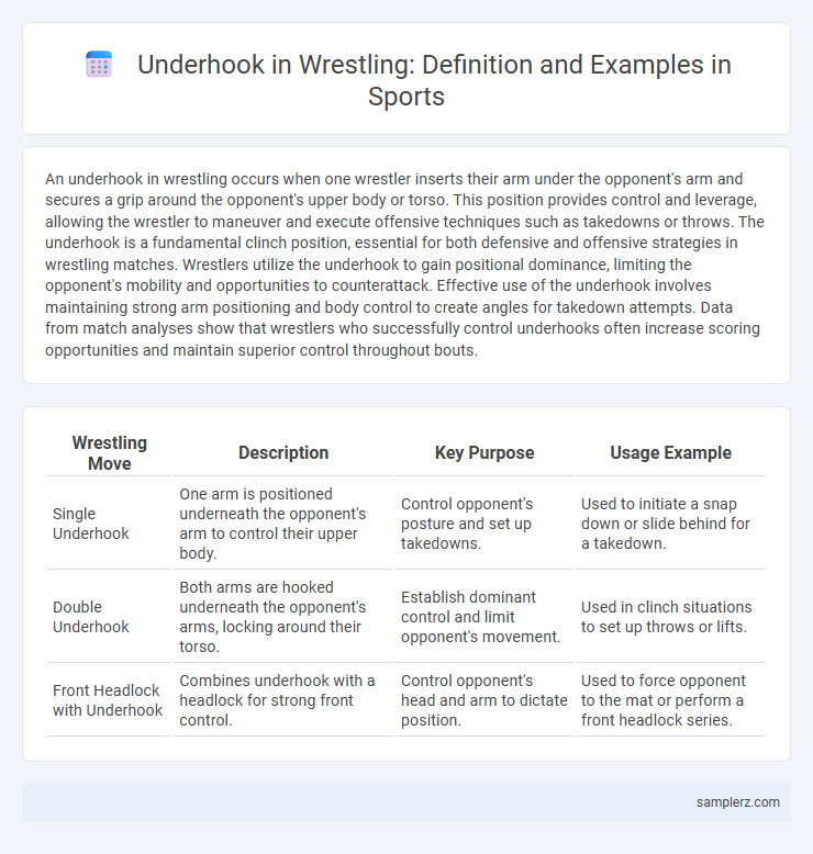 Underhook in Wrestling: Definition and Examples in Sports