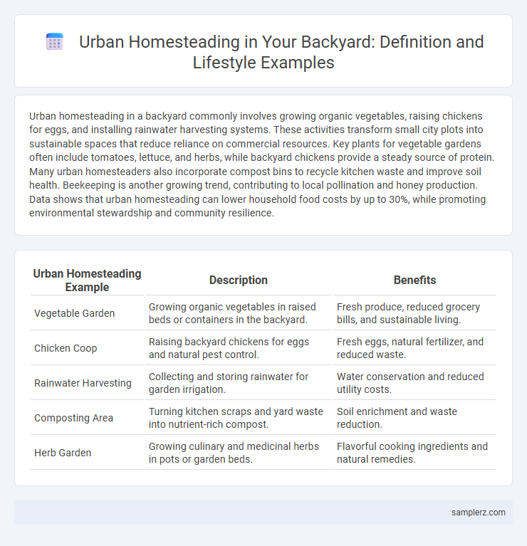 Urban Homesteading in Your Backyard: Definition and Lifestyle Examples