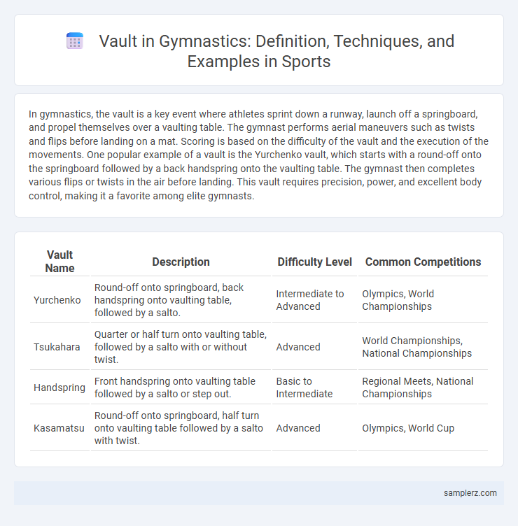 Vault in Gymnastics: Definition, Techniques, and Examples in Sports