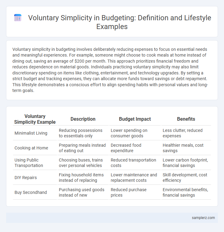Voluntary Simplicity in Budgeting: Definition and Lifestyle Examples