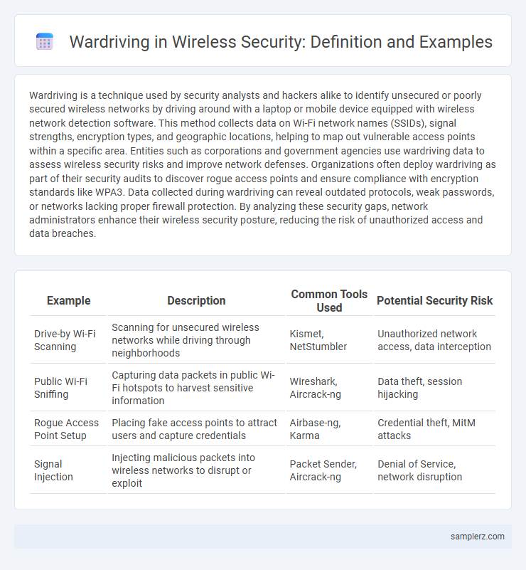 Wardriving in Wireless Security: Definition and Examples