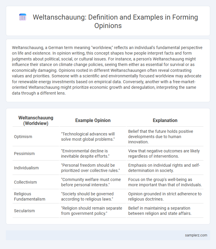 Weltanschauung: Definition and Examples in Forming Opinions