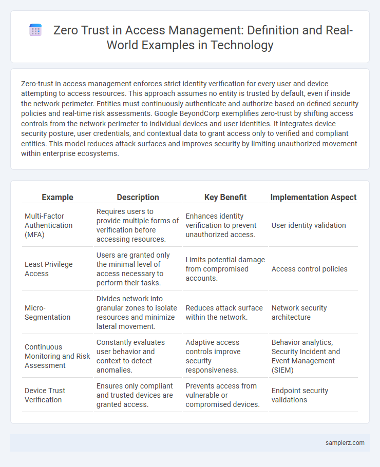 Zero Trust in Access Management: Definition and Real-World Examples in Technology
