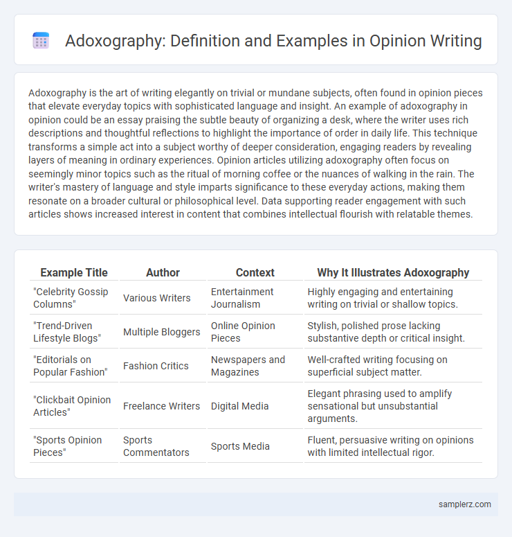 Adoxography: Definition and Examples in Opinion Writing