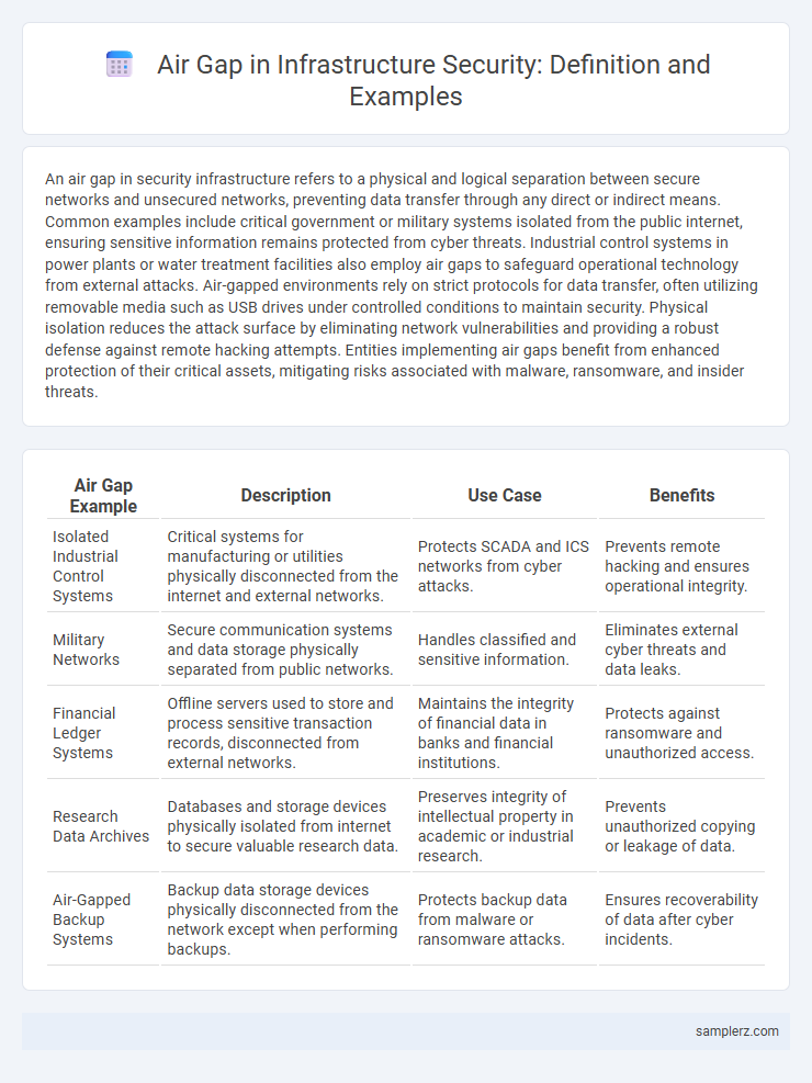 Air Gap in Infrastructure Security: Definition and Examples