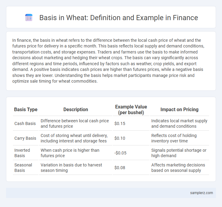 Basis in Wheat: Definition and Example in Finance