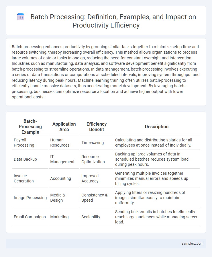 Batch Processing: Definition, Examples, and Impact on Productivity Efficiency