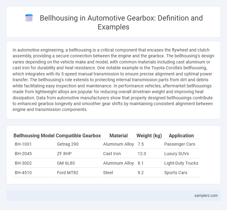 Bellhousing in Automotive Gearbox: Definition and Examples