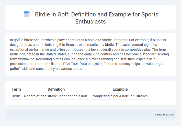 Birdie in Golf: Definition and Example for Sports Enthusiasts