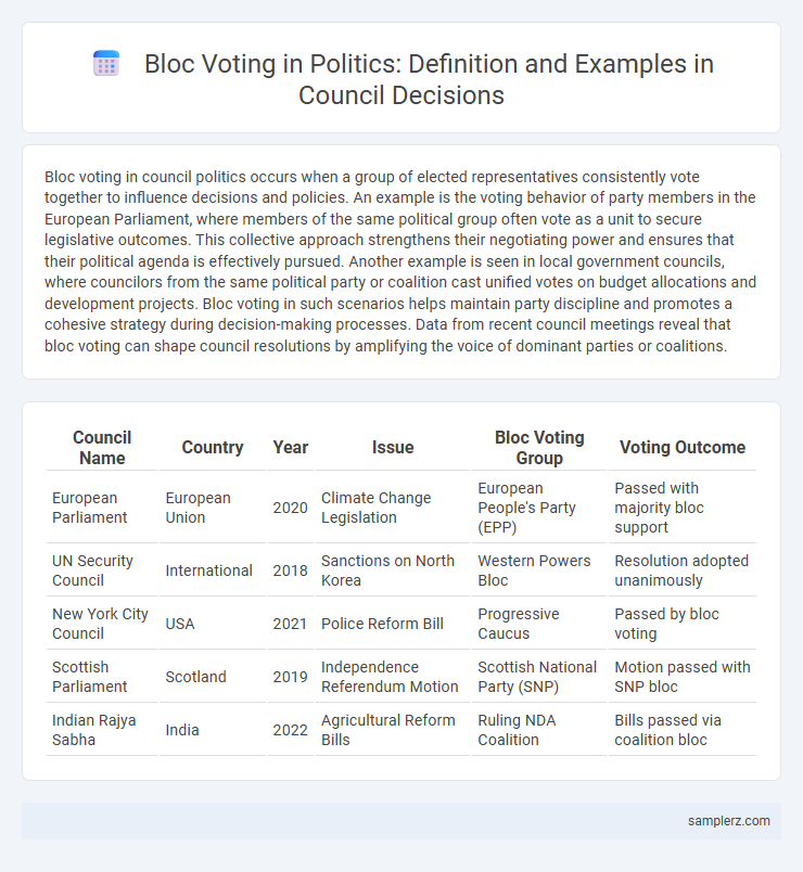 Bloc Voting in Politics: Definition and Examples in Council Decisions