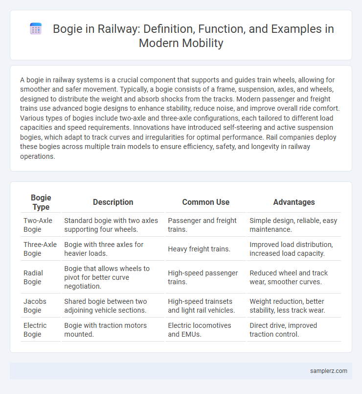 Bogie in Railway: Definition, Function, and Examples in Modern Mobility