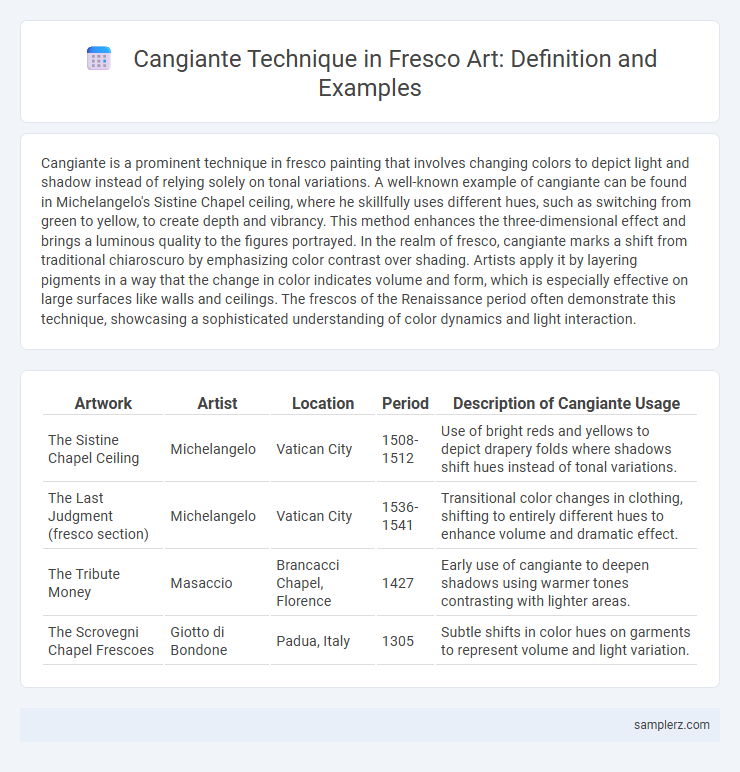 Cangiante Technique in Fresco Art: Definition and Examples