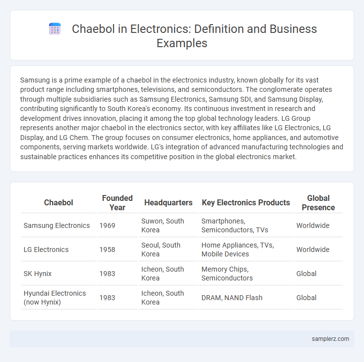 Chaebol in Electronics: Definition and Business Examples