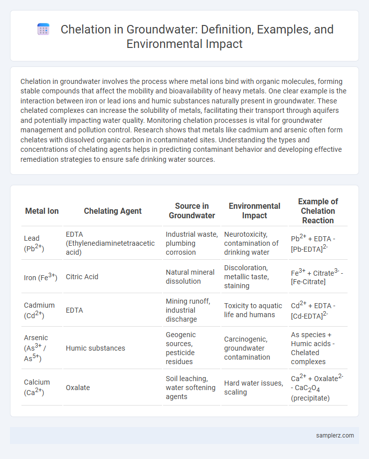 Chelation in Groundwater: Definition, Examples, and Environmental Impact