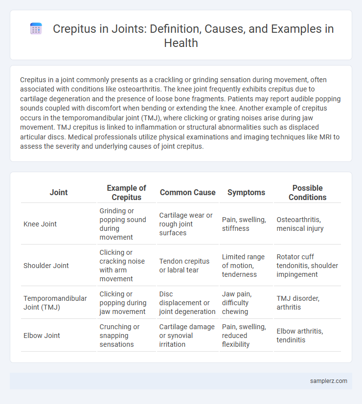Crepitus in Joints: Definition, Causes, and Examples in Health